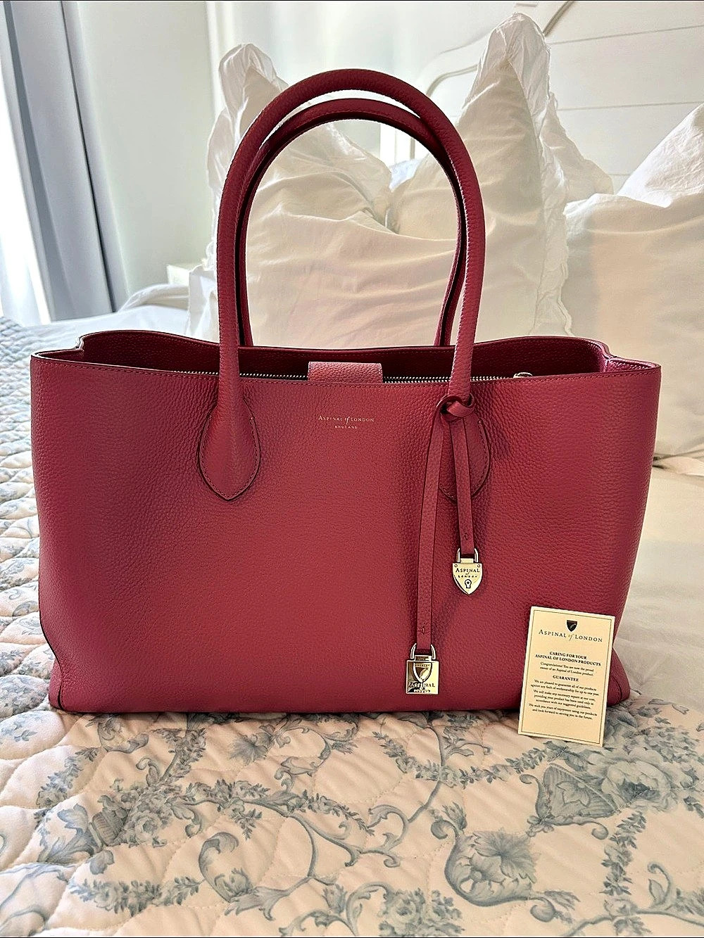 Aspinal of London pink London tote
